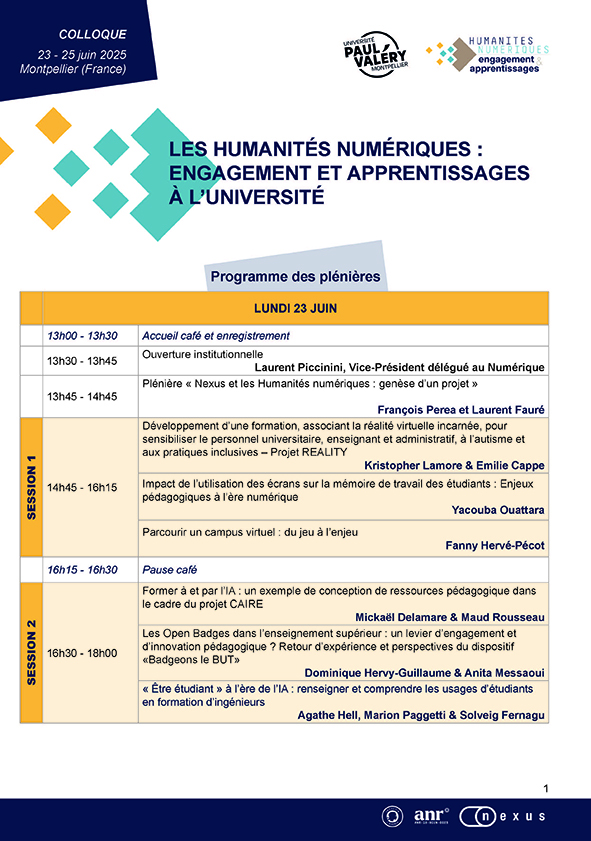 Programme 1/4